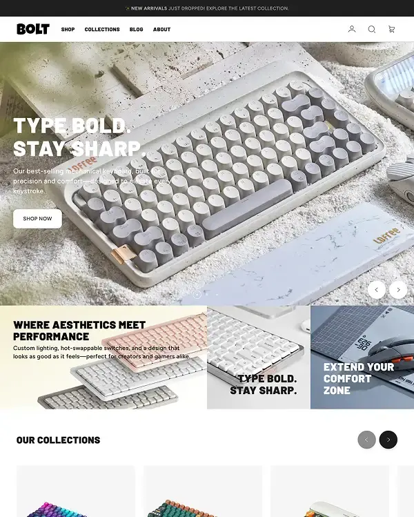 Bolt primary shopify theme preview